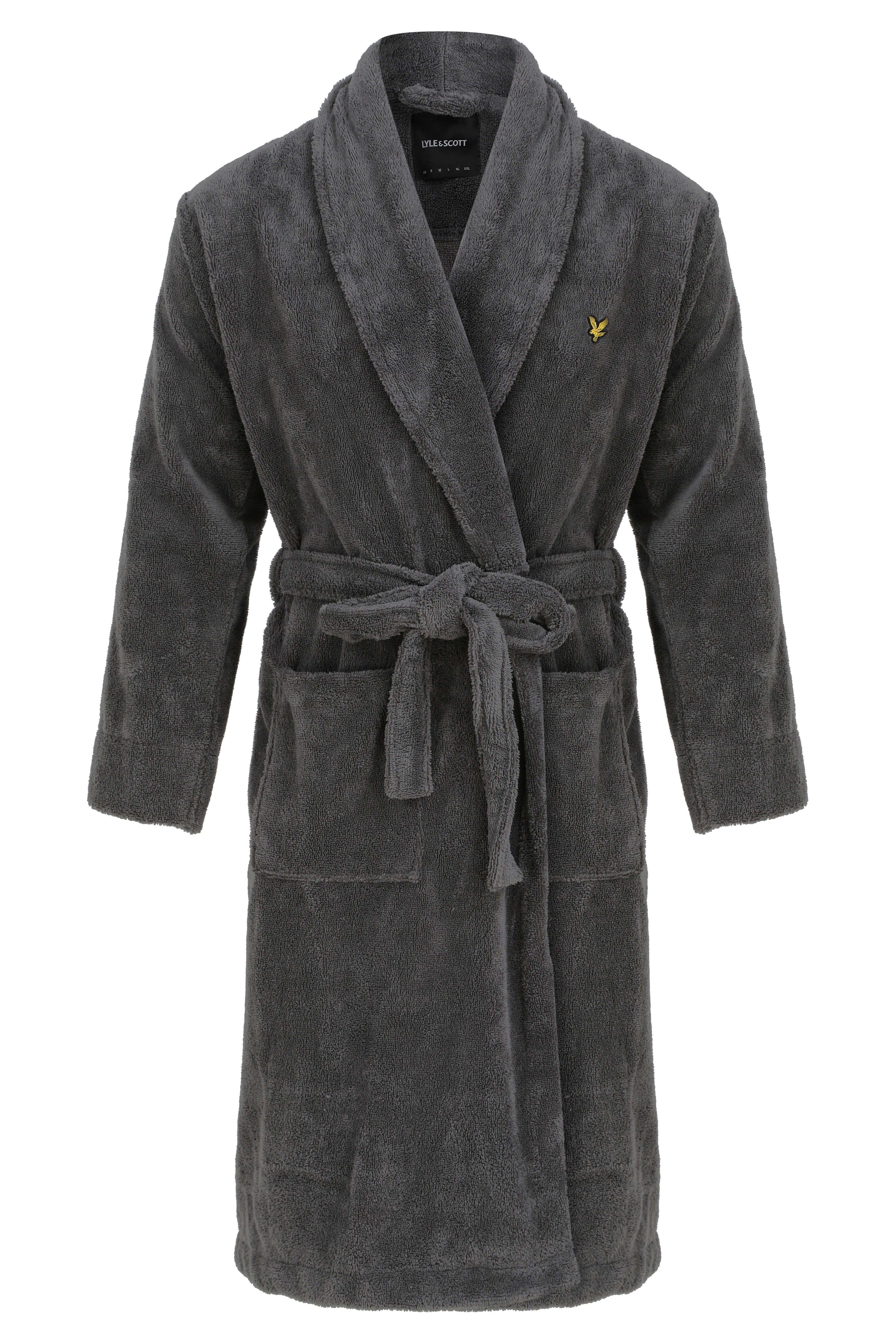 Lyle & Scott Lucas Bathrobe - Granite Grey