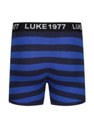 Luke NITER Soft Cotton Trunk Boxers 3 Pack - Navy Stripes