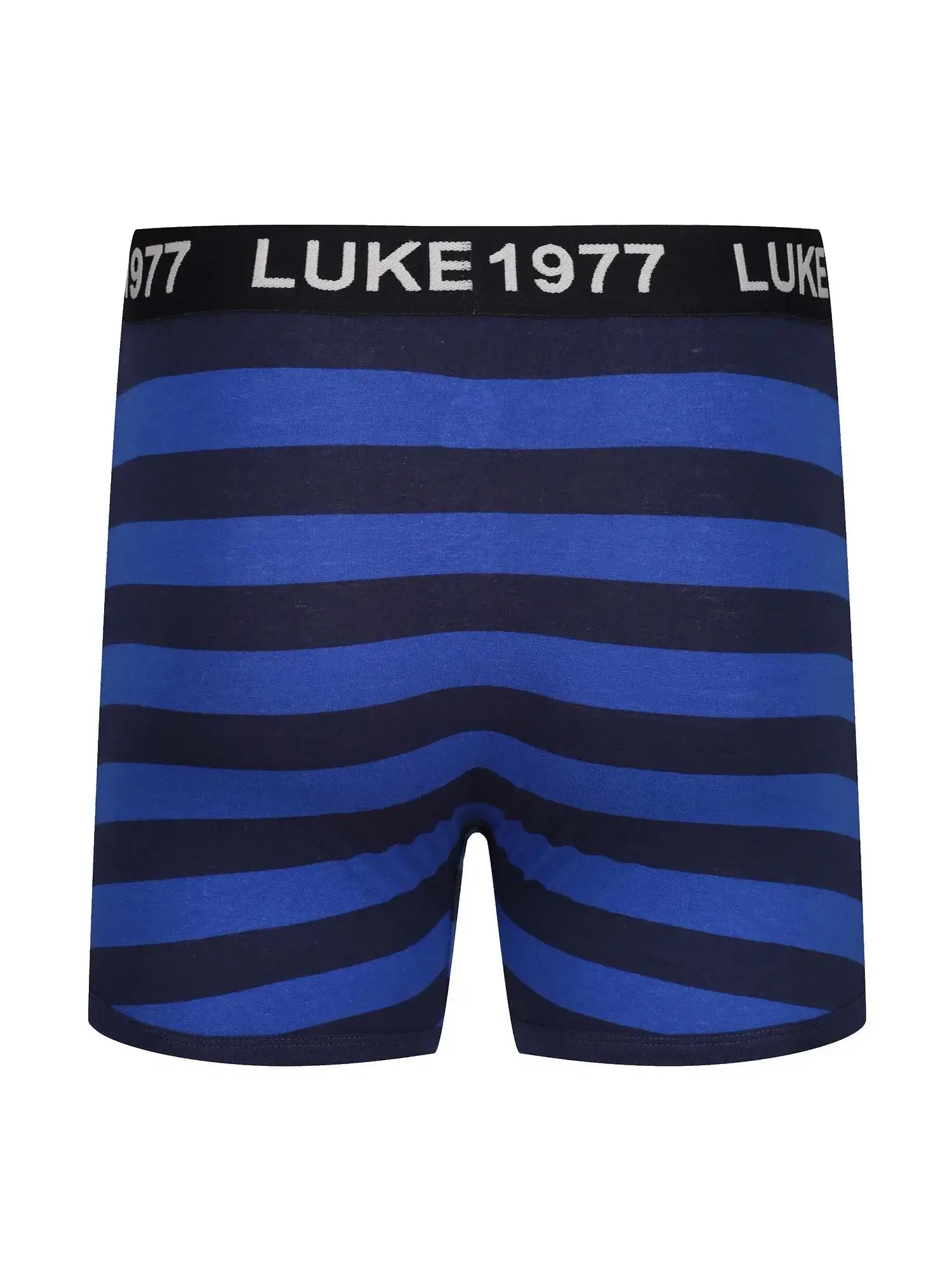 Luke NITER Soft Cotton Trunk Boxers 3 Pack - Navy Stripes