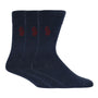 Luke Antiki 3 Pack Socks - Steel Blue ( Size 7-11 )