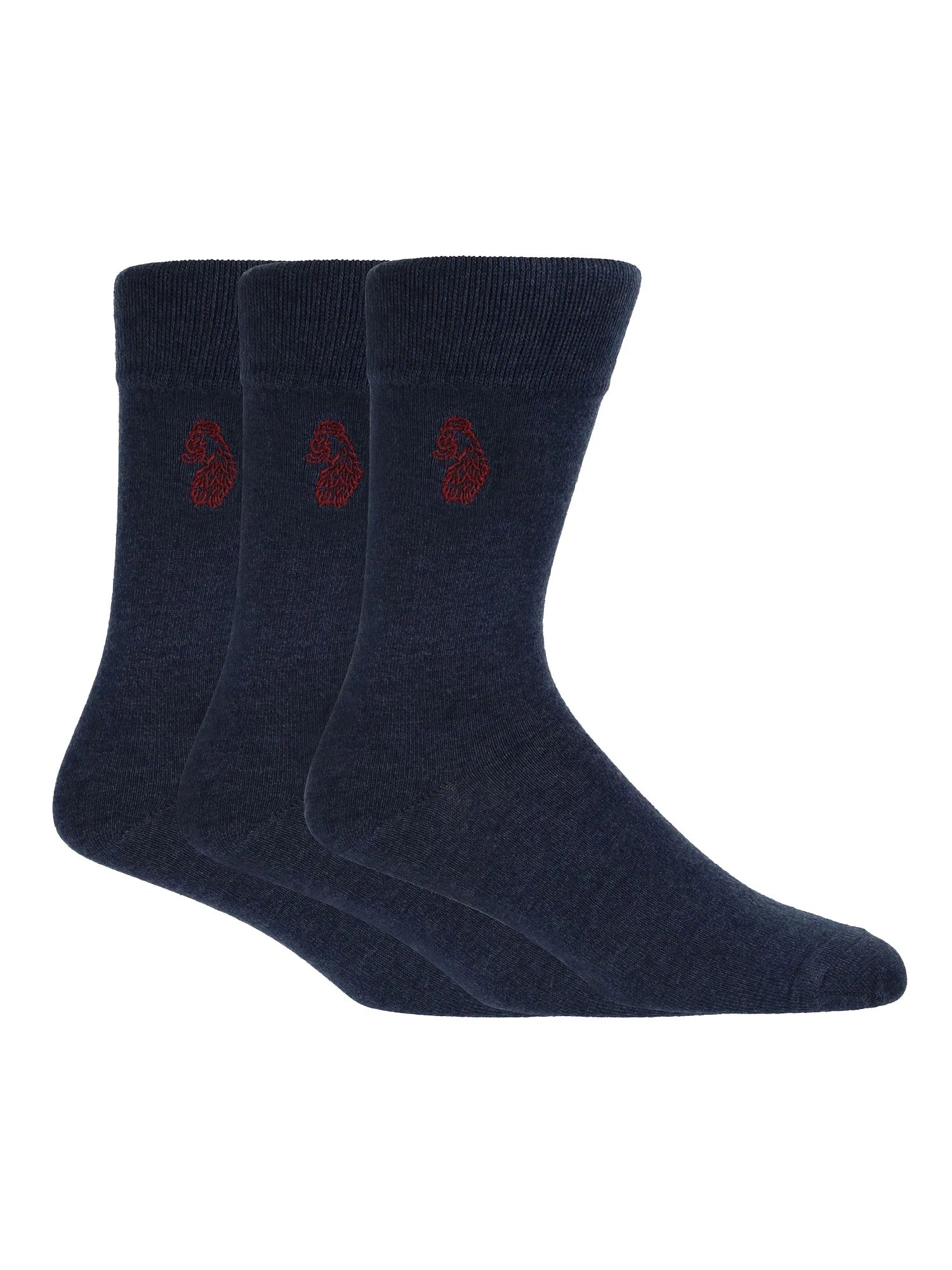 Luke Antiki 3 Pack Socks - Steel Blue ( Size 7-11 )