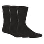 Luke Court Crew 3 Pack Tennis Socks - Black ( Size 7-11 )