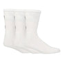 Luke Court Crew 3 Pack Tennis Socks - White ( Size 7-11 )