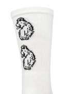 Luke Court Crew 3 Pack Tennis Socks - White ( Size 7-11 )