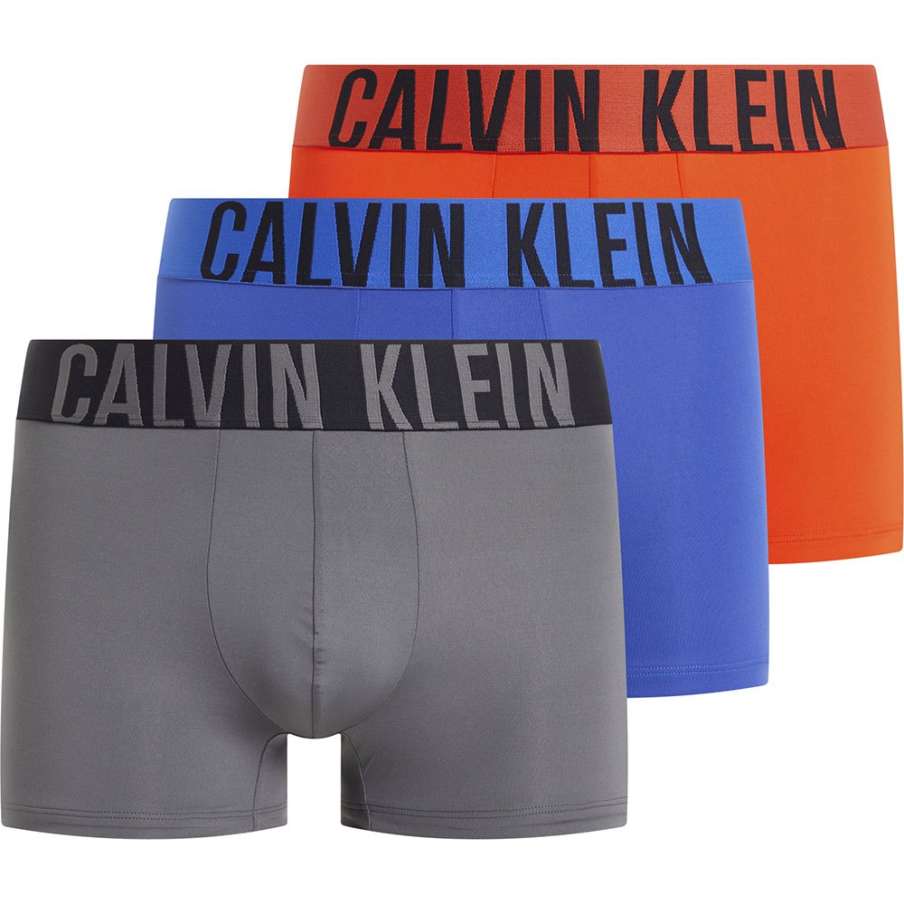 Calvin Klein Underwear 3 Pack Intense Power Trunks - Dazzling Blue/Gry Sky/Cherry Kiss