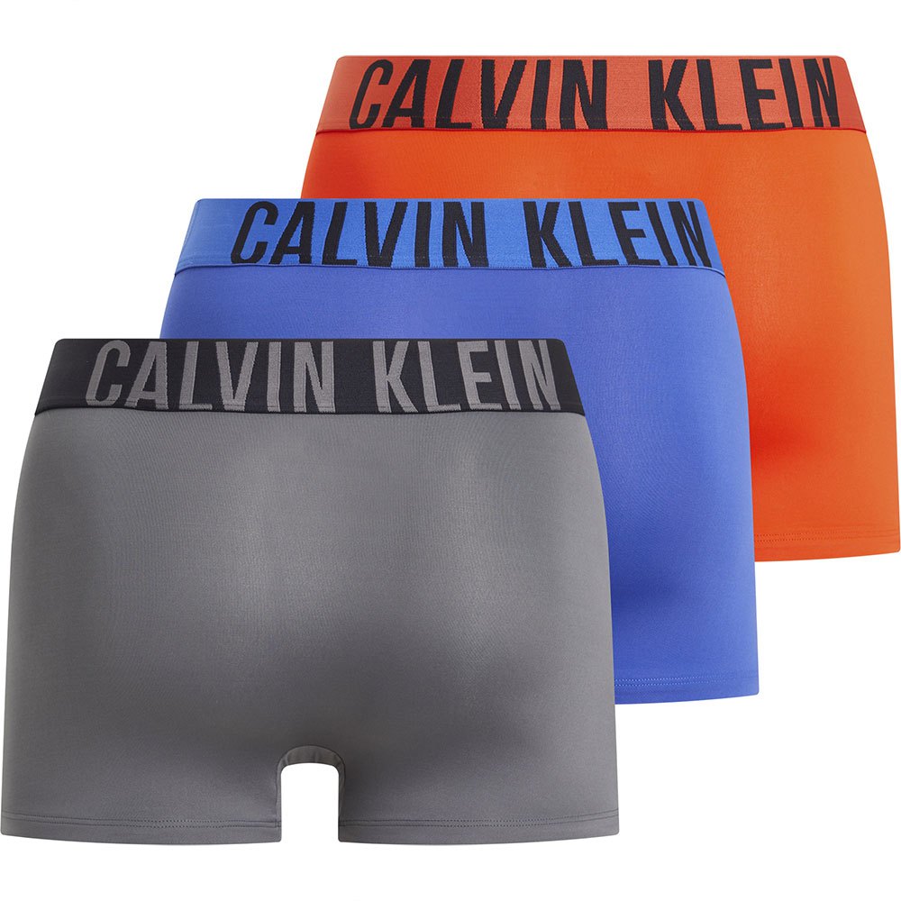 Calvin Klein Underwear 3 Pack Intense Power Trunks - Dazzling Blue/Gry Sky/Cherry Kiss