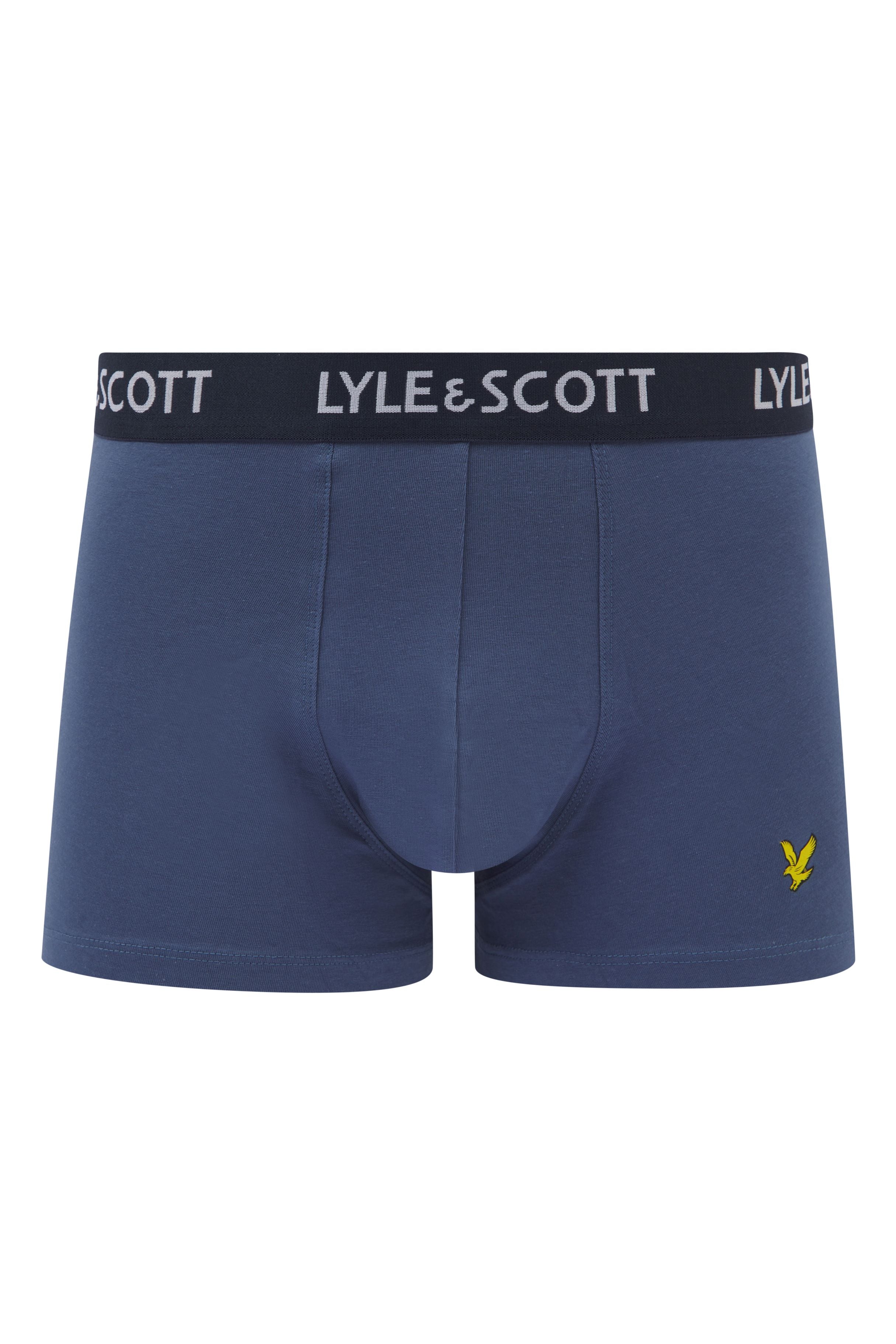 Lyle & Scott Men's - 5 Pack Miller Trunks - Peacoat/Ruby Wine/Grey/Blue/Beetle