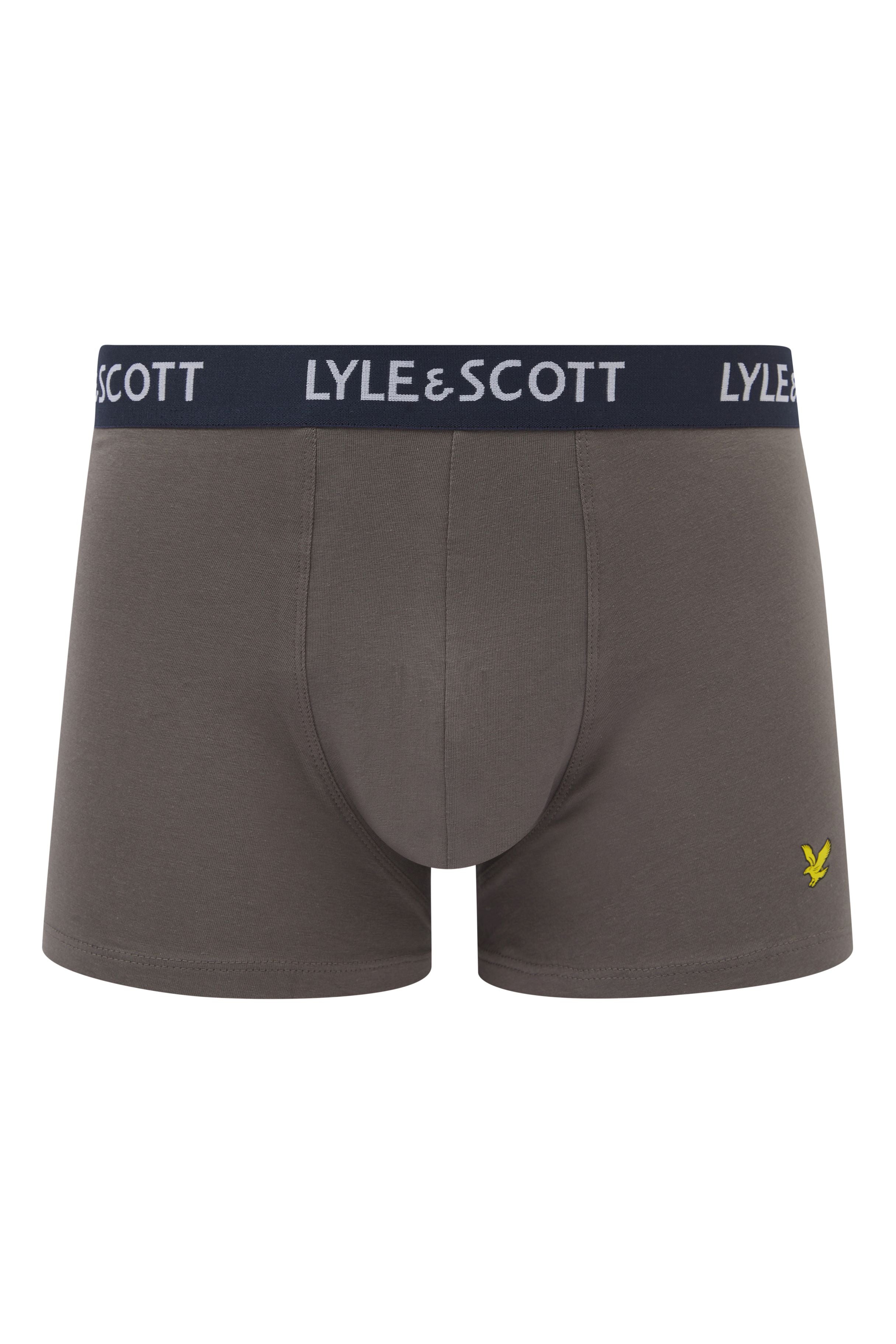 Lyle & Scott Men's - 5 Pack Miller Trunks - Peacoat/Ruby Wine/Grey/Blue/Beetle