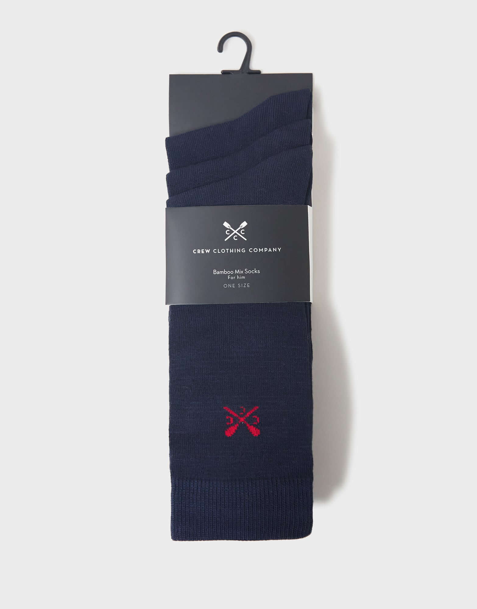 Crew Clothing 3 Pack Classic Bamboo Socks - Navy