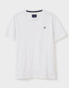 Crew Clothing Classic Crew Neck T-Shirt, 100% Cotton - Optic White