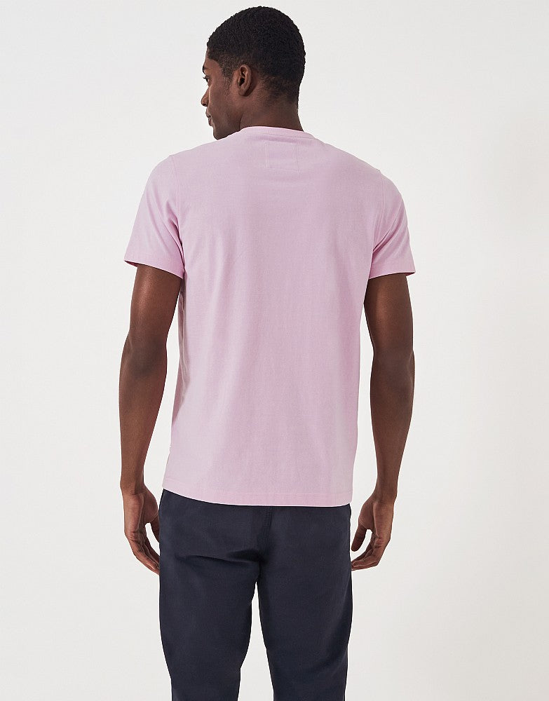 Crew Clothing Classic Crew Neck T-Shirt, 100% Cotton - Classic Pink