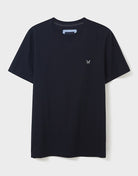 Crew Clothing Classic Crew Neck T-Shirt, 100% Cotton - Navy