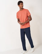 Crew Clothing Classic Crew Neck T-Shirt, 100% Cotton - Coral