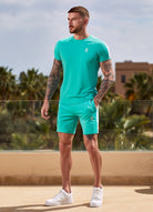 Gym King Core Plus Poly Tee - Marine Green