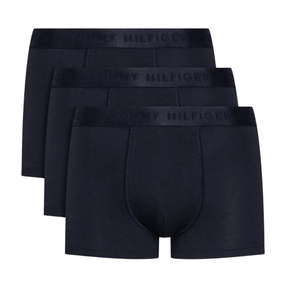 Tommy Hilfiger 3 Pack Modal Cotton Mens Trunks - Desert Sky