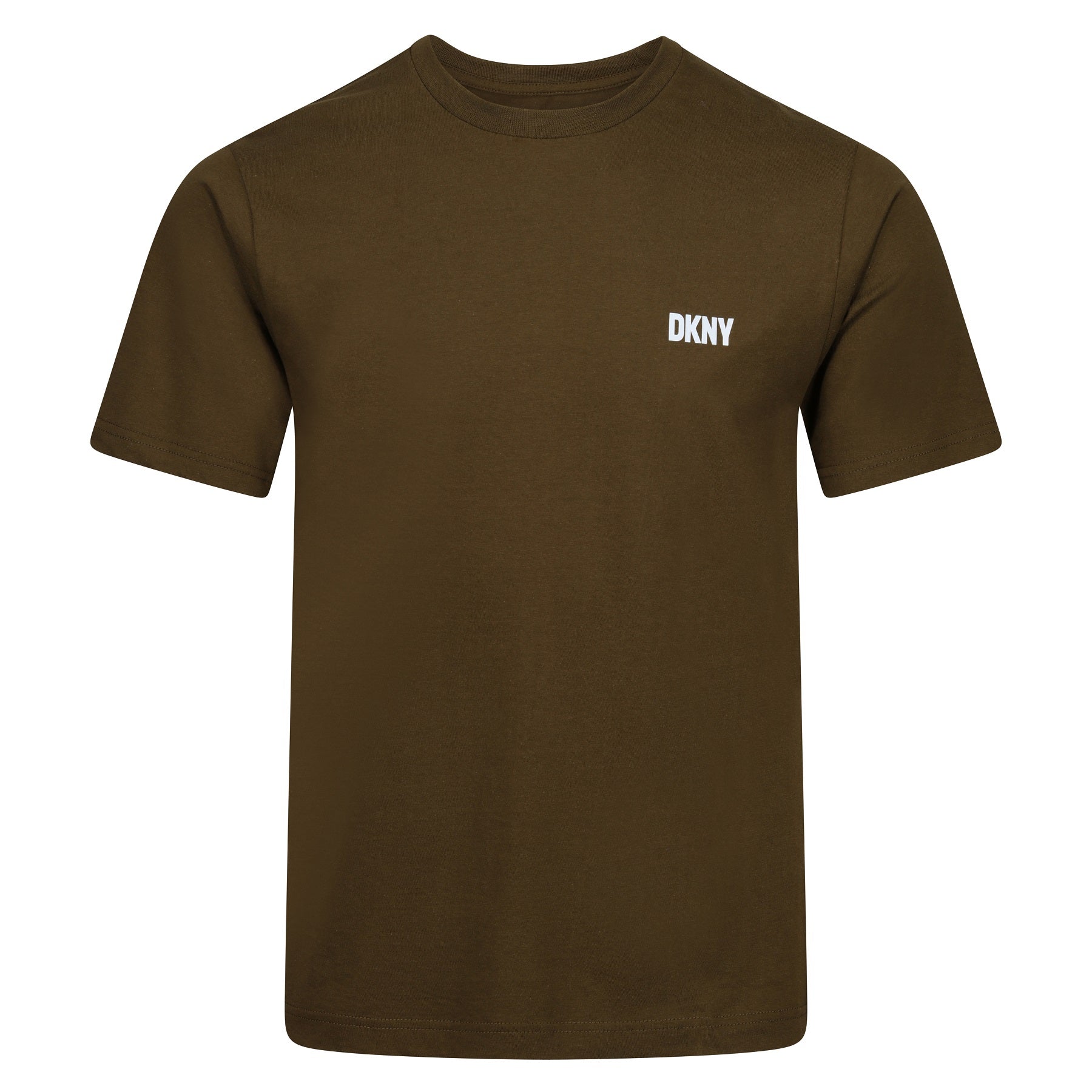 DKNY Giants 3 Pack Cotton T-Shirts in Khaki/Charcoal/Navy