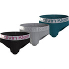 Calvin Klein 3 Pack Steel Micro Underwear Hip Briefs - Black/Grey/Green