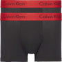 Calvin Klein 2-Pack Pro Stretch Boxer Trunks, Black with Red W/B