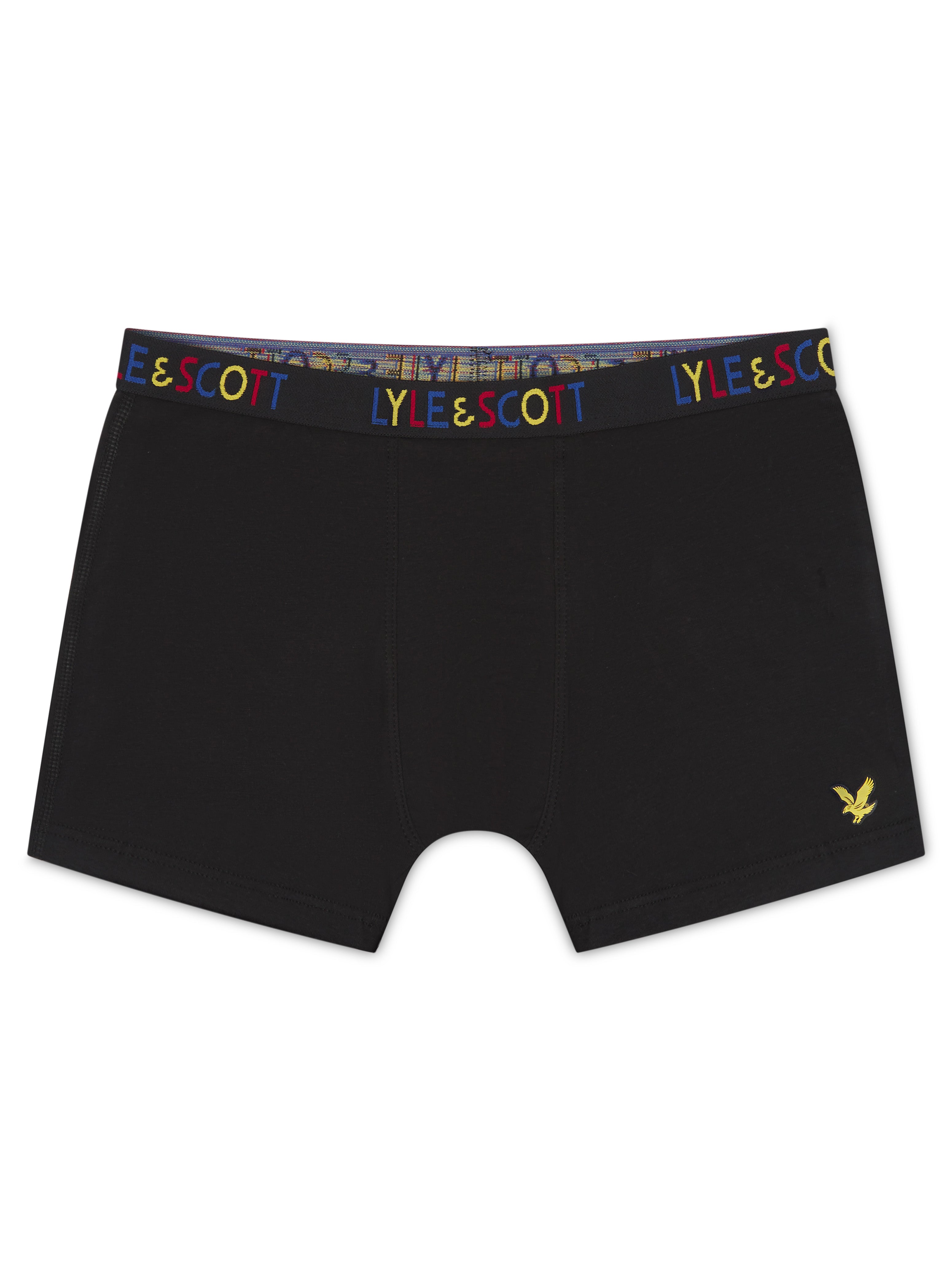 Lyle and Scott 3 Pack Boys Nevan Boxers - Black Multi