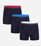 Nicce Men's 3 Pack Cotton Stretch Dendell Boxers - Black-Coloured waistbands