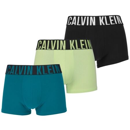 Calvin Klein Underwear 3 Pack Intense Power Cotton Boxers - Black / Blue / Light Green