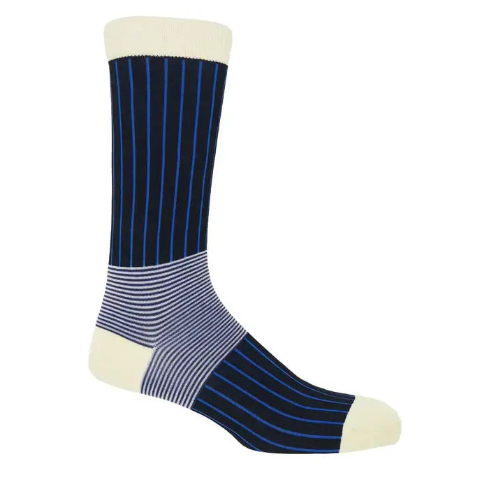 Peper Harow Oxford Stripe Men's Socks - One Size ( UK 6 - 13 )