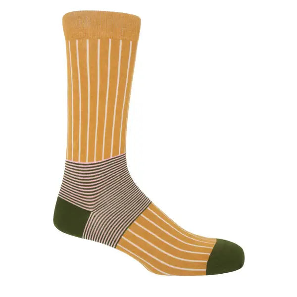 Peper Harow Oxford Stripe Men's Socks - One Size ( UK 6 - 13 )