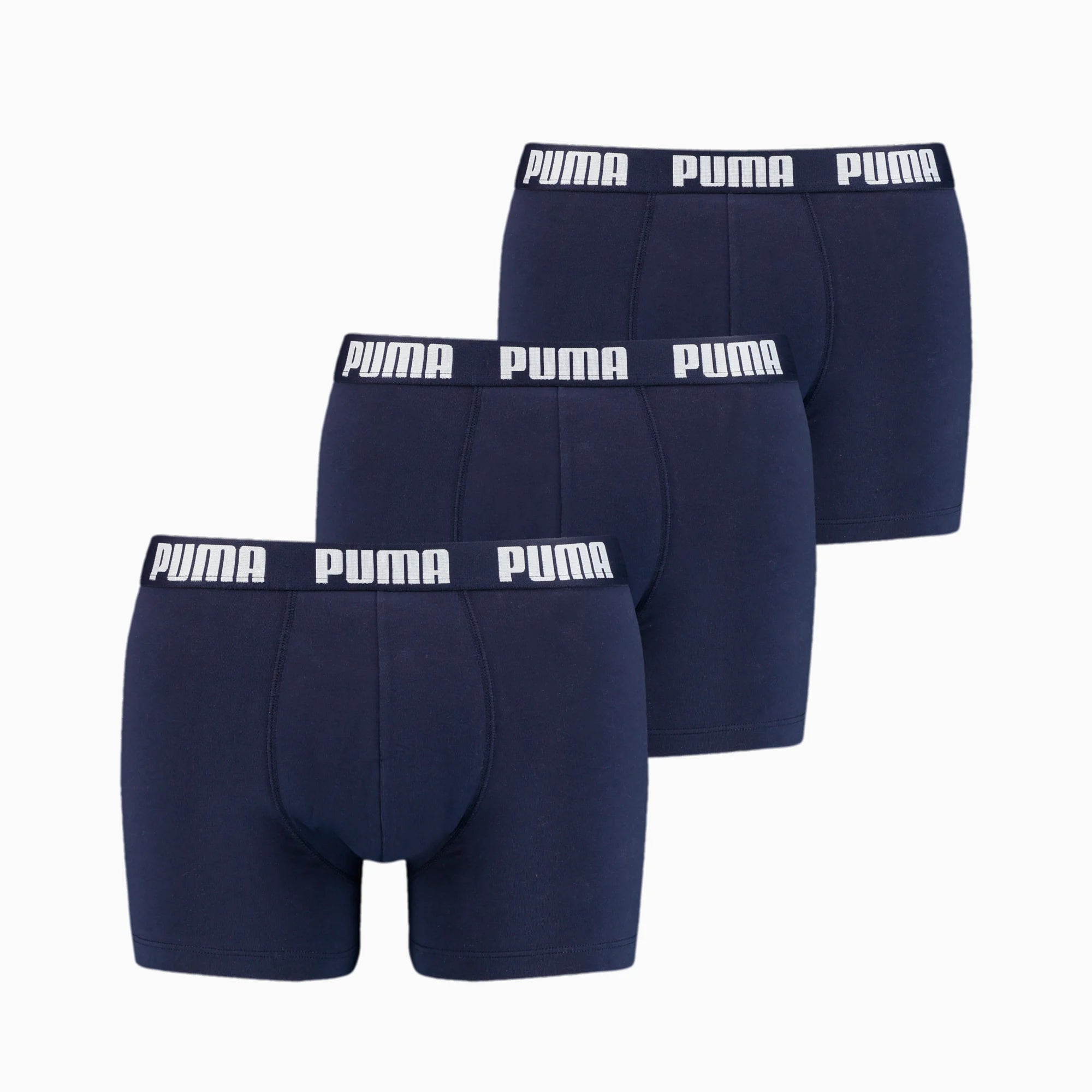 PUMA Men's Everyday Boxers 3 Pack - Navy