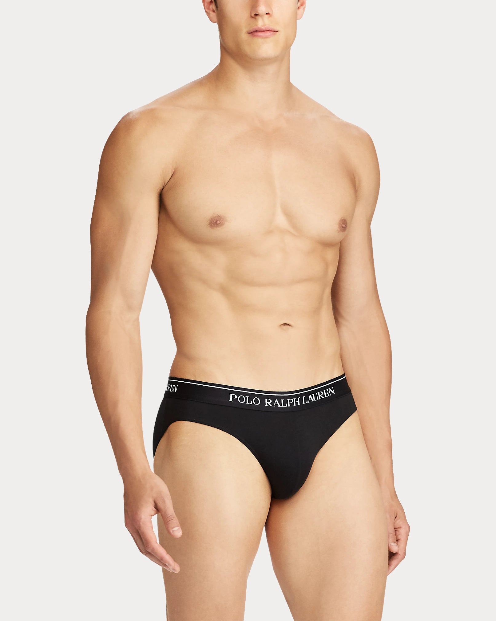 Polo Ralph Lauren Underwear 3-Pack Low Rise Stretch-Cotton Briefs - Black