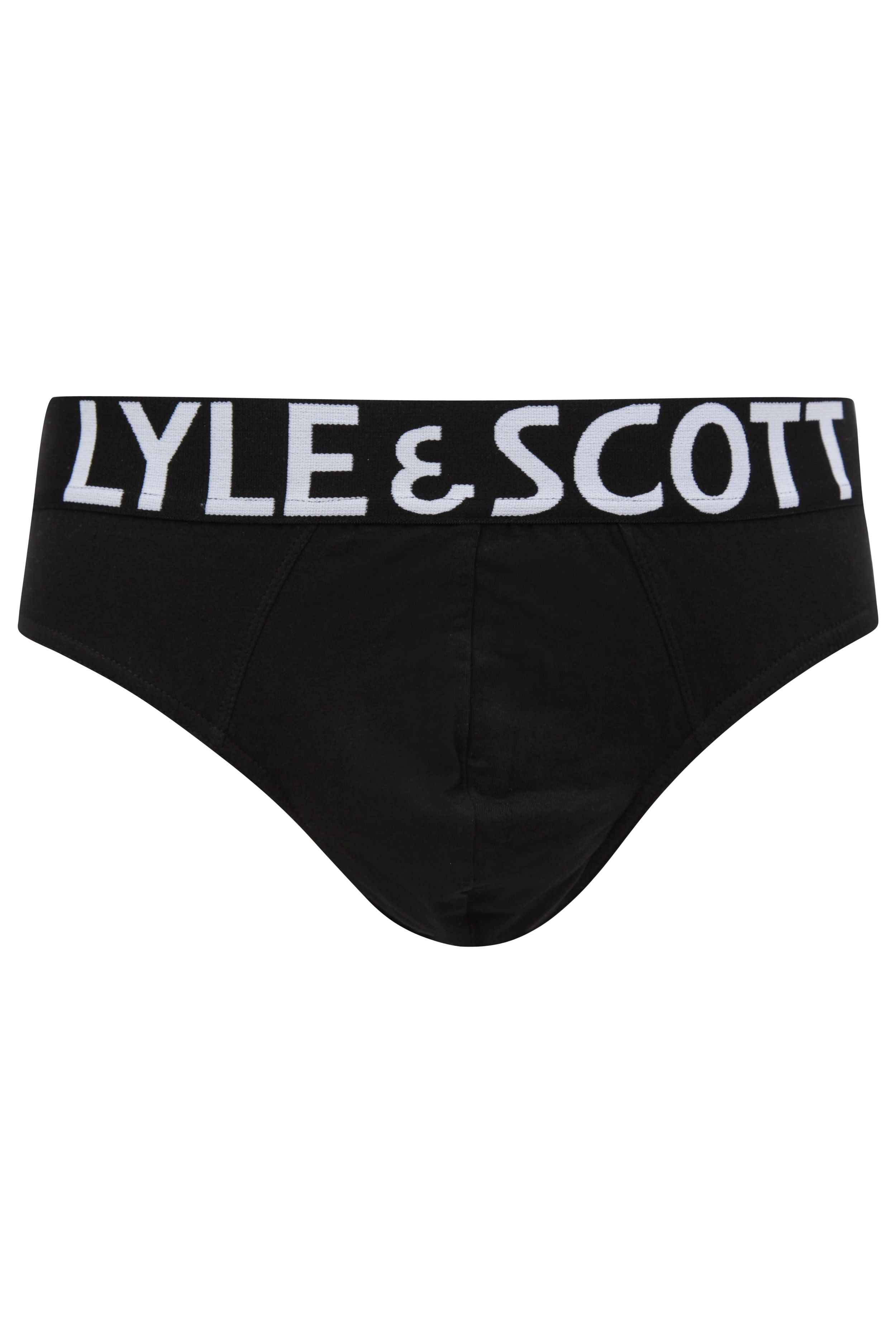 Lyle & Scott 3 Pack Ryder Men's Briefs - Black / Bright White / Grey Marl