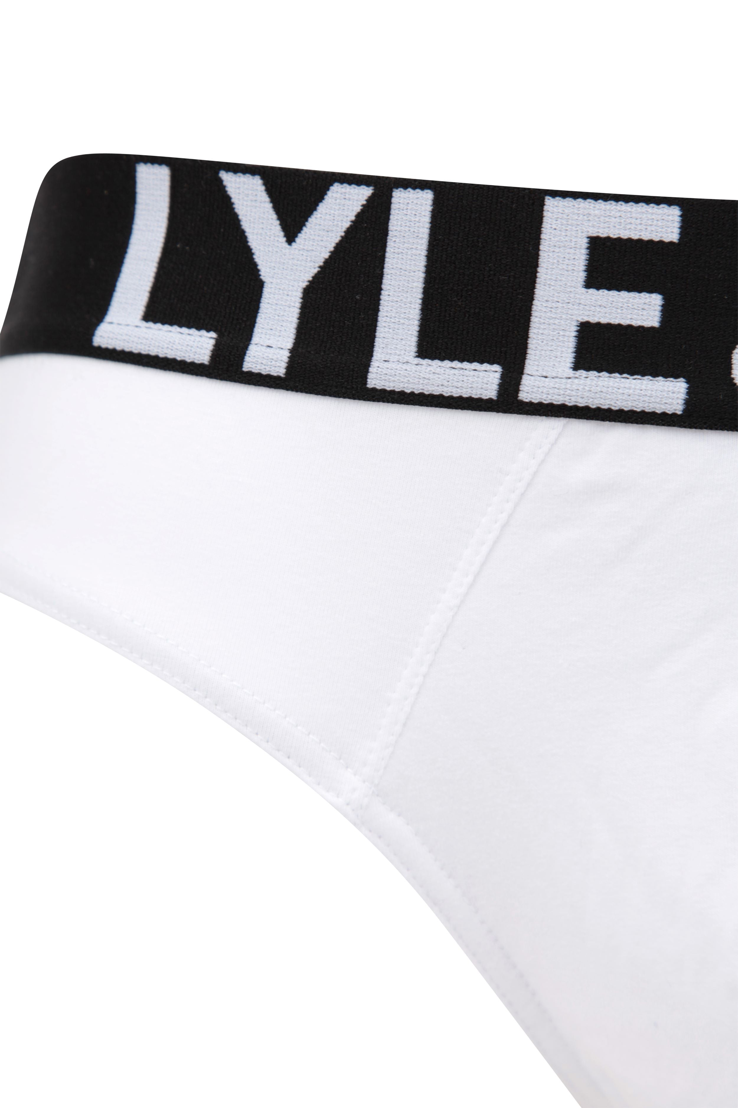 Lyle & Scott 3 Pack Ryder Men's Briefs - Black / Bright White / Grey Marl