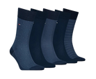 Tommy Hilfiger Men Socks 5 Pack Gift Box - Birds Eye (Navy)