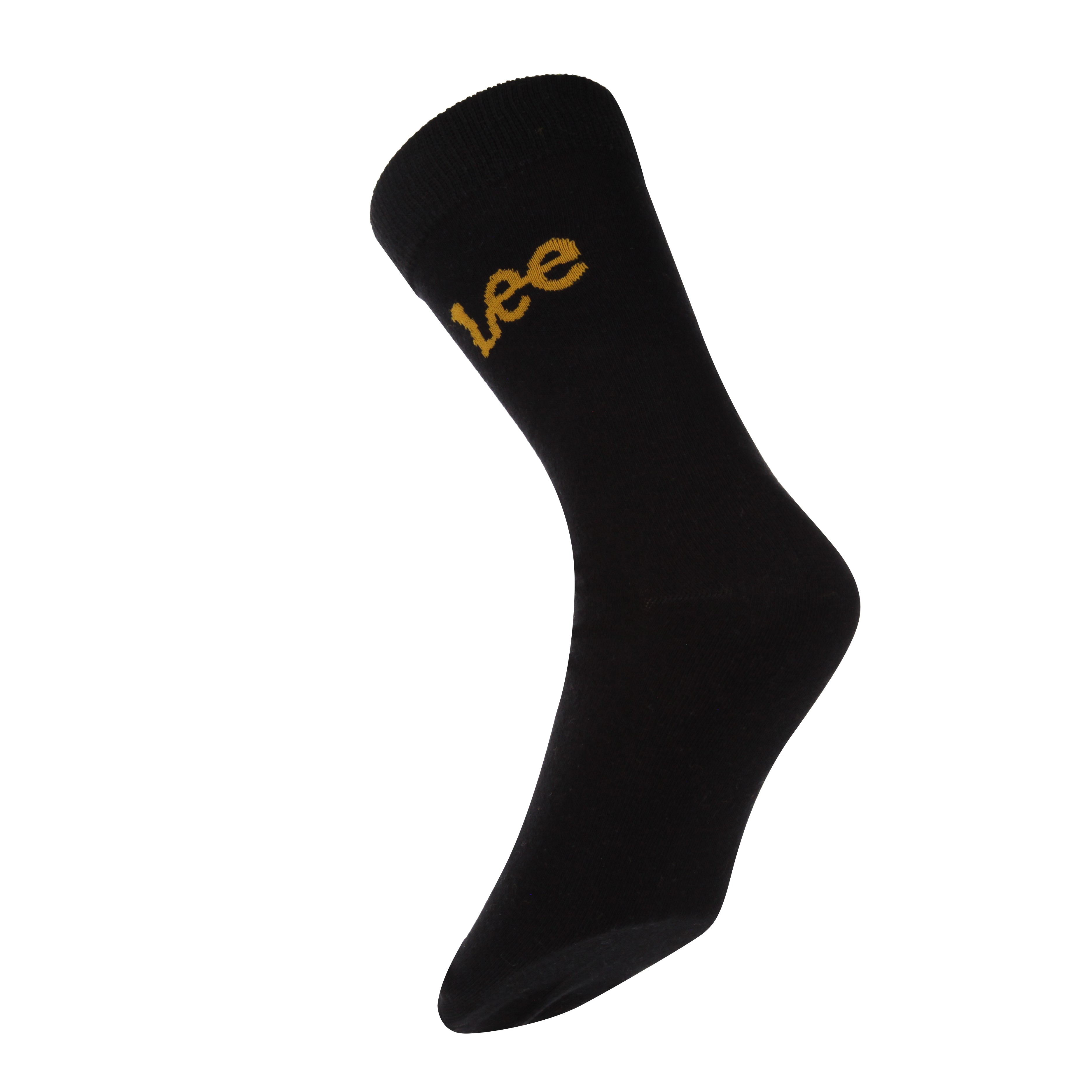 Lee 5 Pack Crew Socks - Black