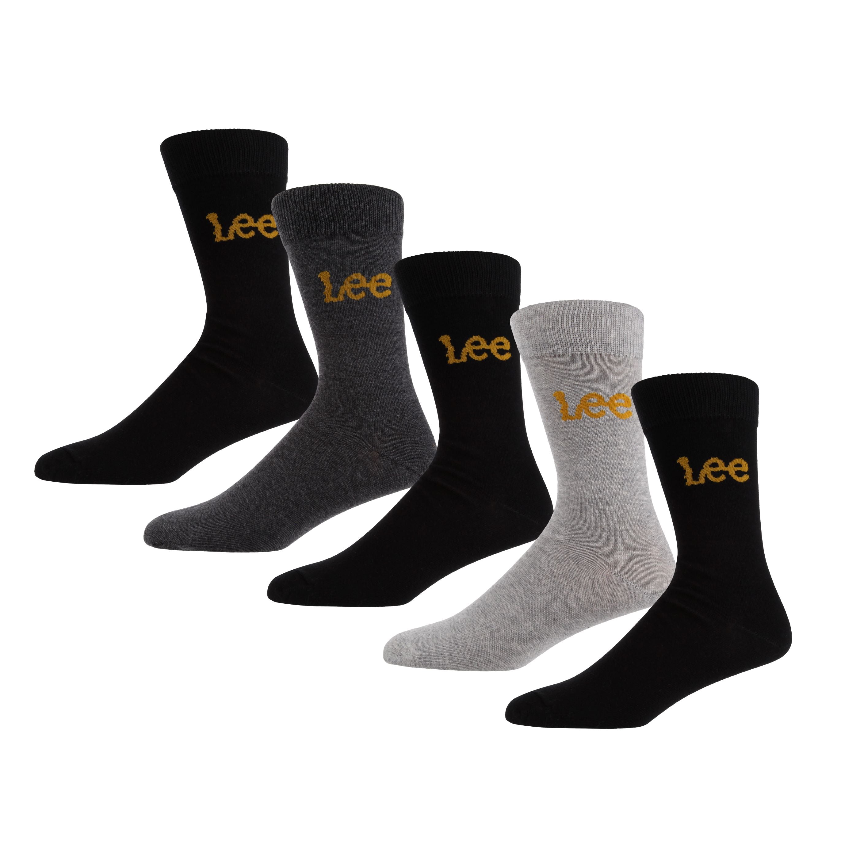 Lee 5 Pack Crew Socks - Multi