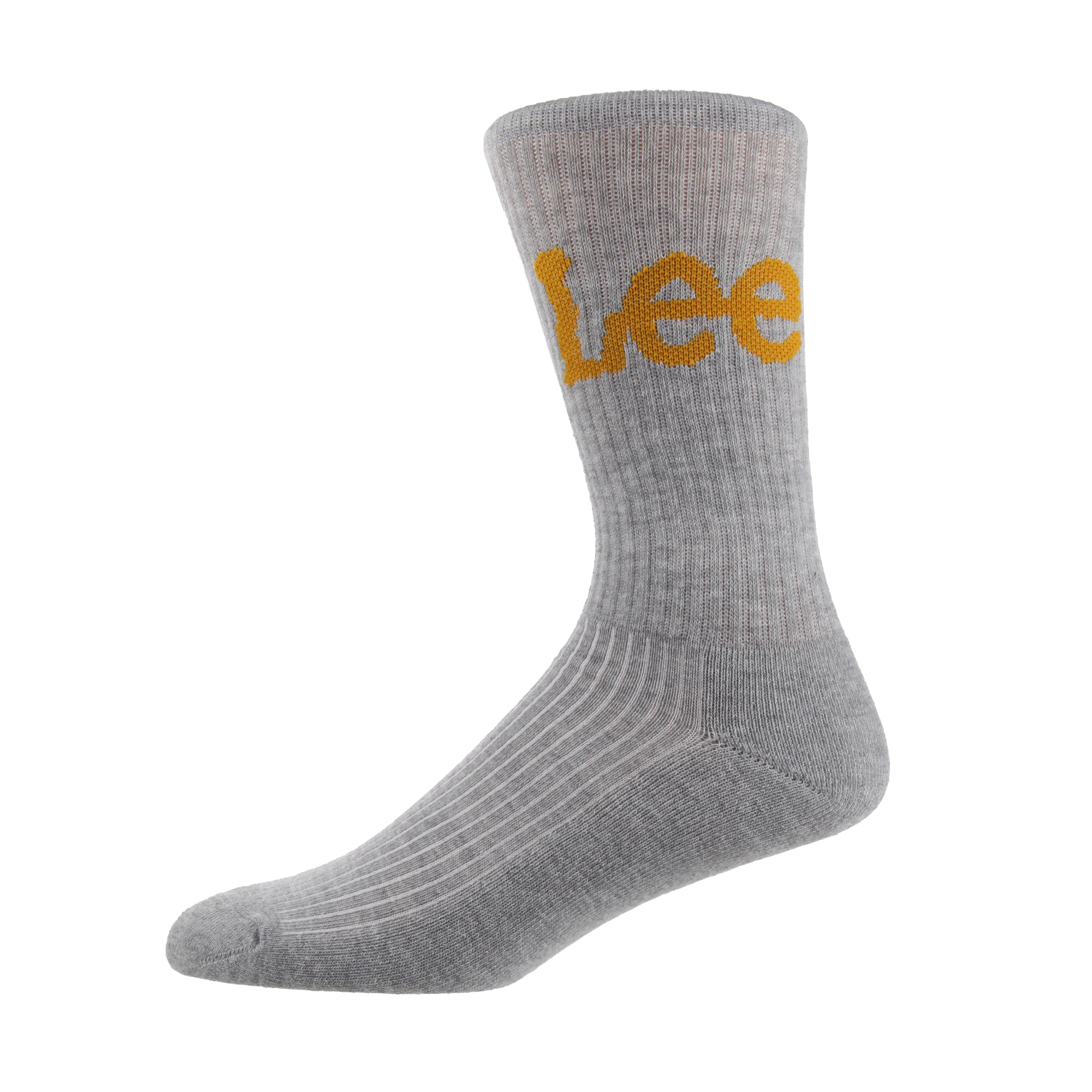 Lee Unisex 5 Pack Bisset Sport Socks - White/Charcoal/Black/Grey