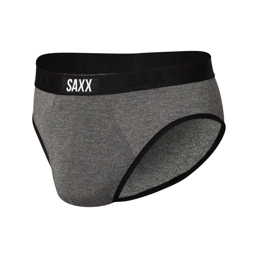 Saxx Underwear Ultra Super Soft 1 Pack Briefs - Salt & Pepper