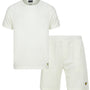 Lyle & Scott Shane Premium T-Shirt and Short Set, Whisper White