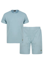 Lyle & Scott Shane Premium T-Shirt and Short Set - Chambray Blue