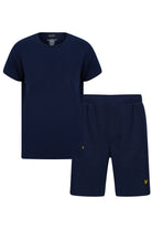 Lyle & Scott Shane Premium T-Shirt and Short Set, Peacoat