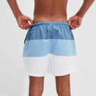 Ellesse Cielo Swim Shorts - Dark Blue/Light Blue/White