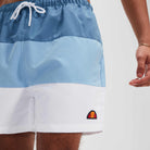 Ellesse Cielo Swim Shorts - Dark Blue/Light Blue/White