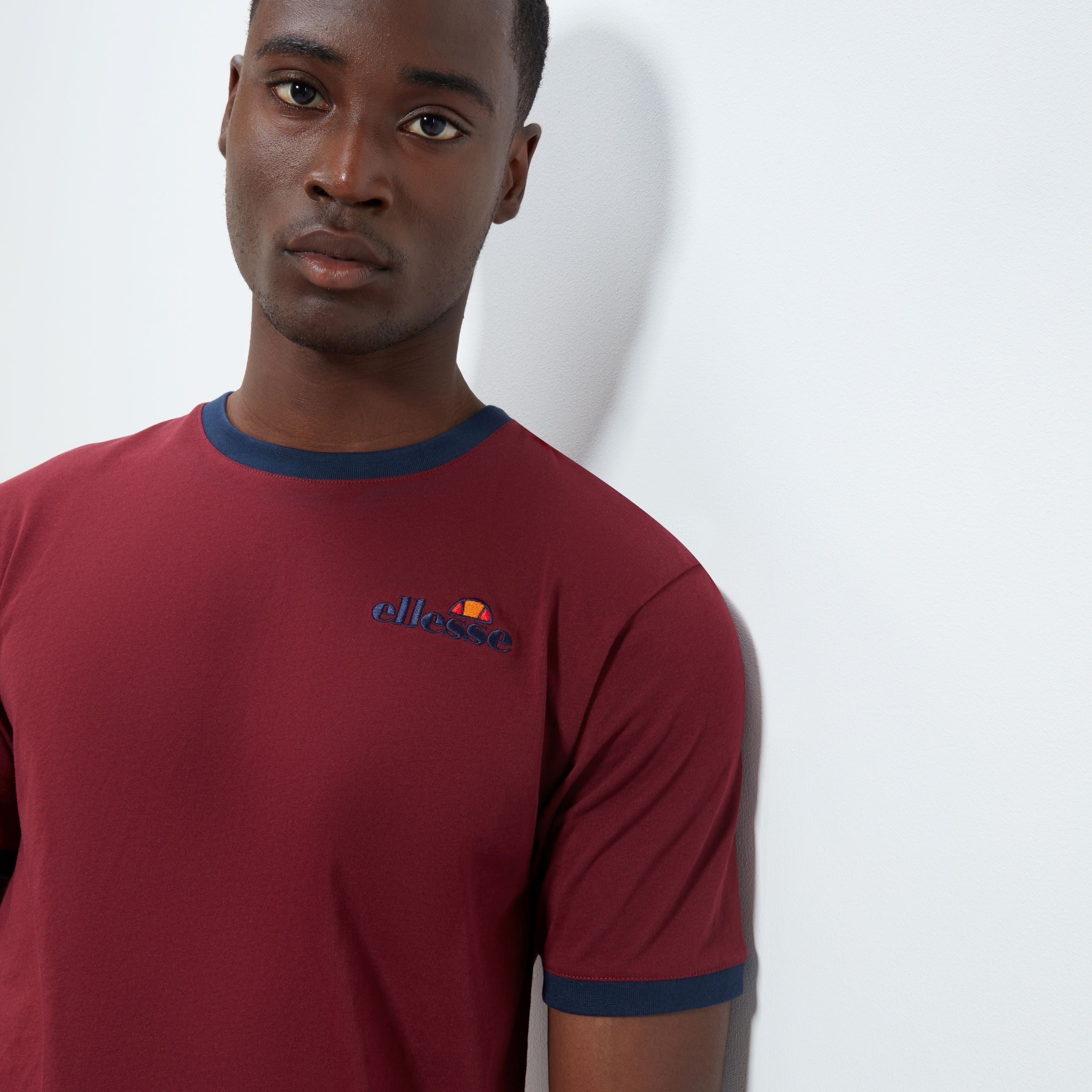 Ellesse Men's Meduno Tee - Burgundy T-Shirt