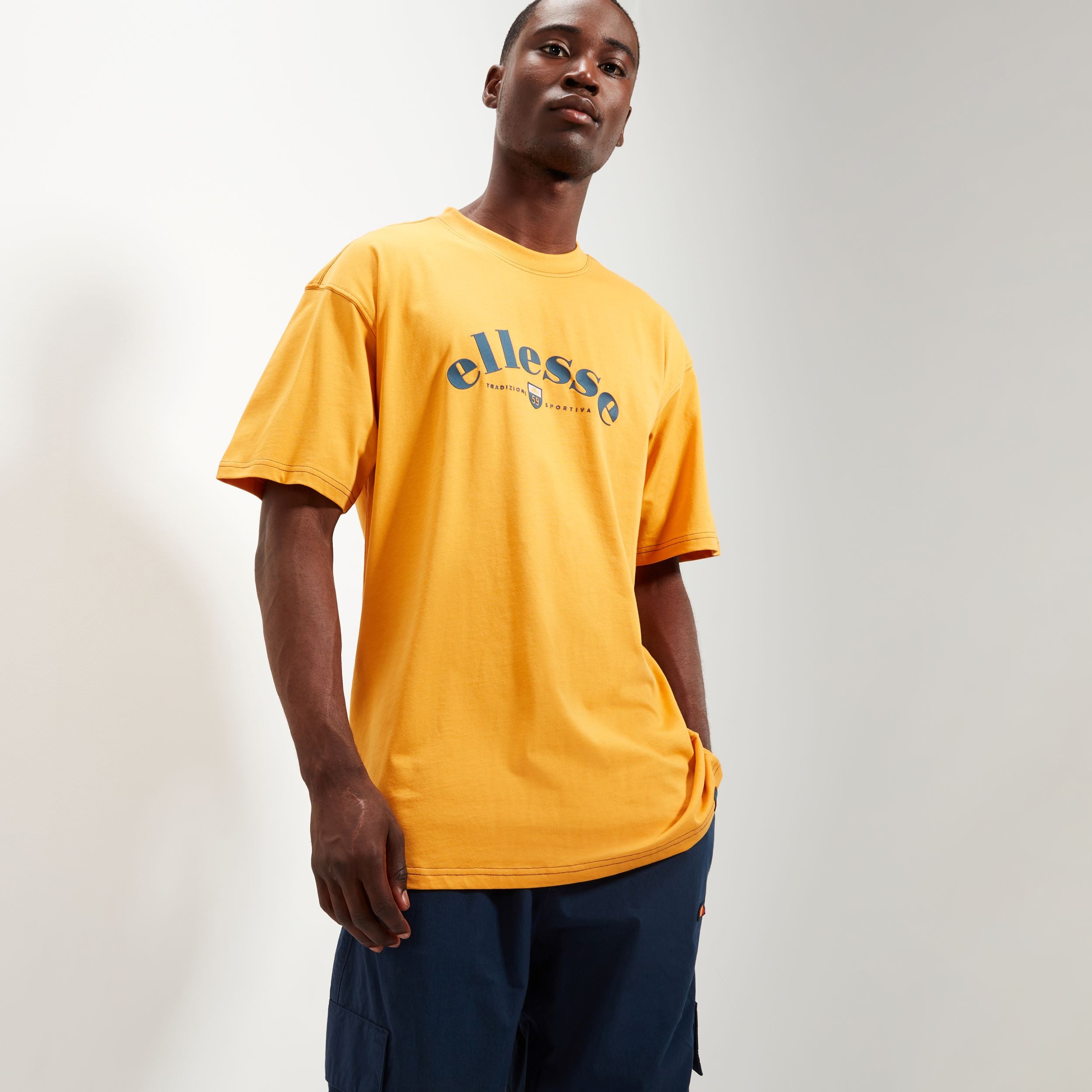 Ellesse Kempa Logo T-Shirt Orange