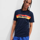 Ellesse Driletto 90s Stripe Tee - Navy T-Shirt