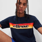 Ellesse Driletto 90s Stripe Tee - Navy T-Shirt