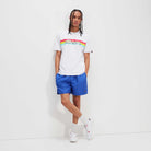 Ellesse Driletto 90s Stripe Tee - White T-Shirt