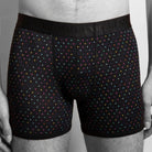 Swole Panda Bamboo Boxers 2 Pack Trunks - Purple / Black Spots