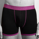 Swole Panda Bamboo Boxers 2 Pack Trunks - Purple / Black Spots