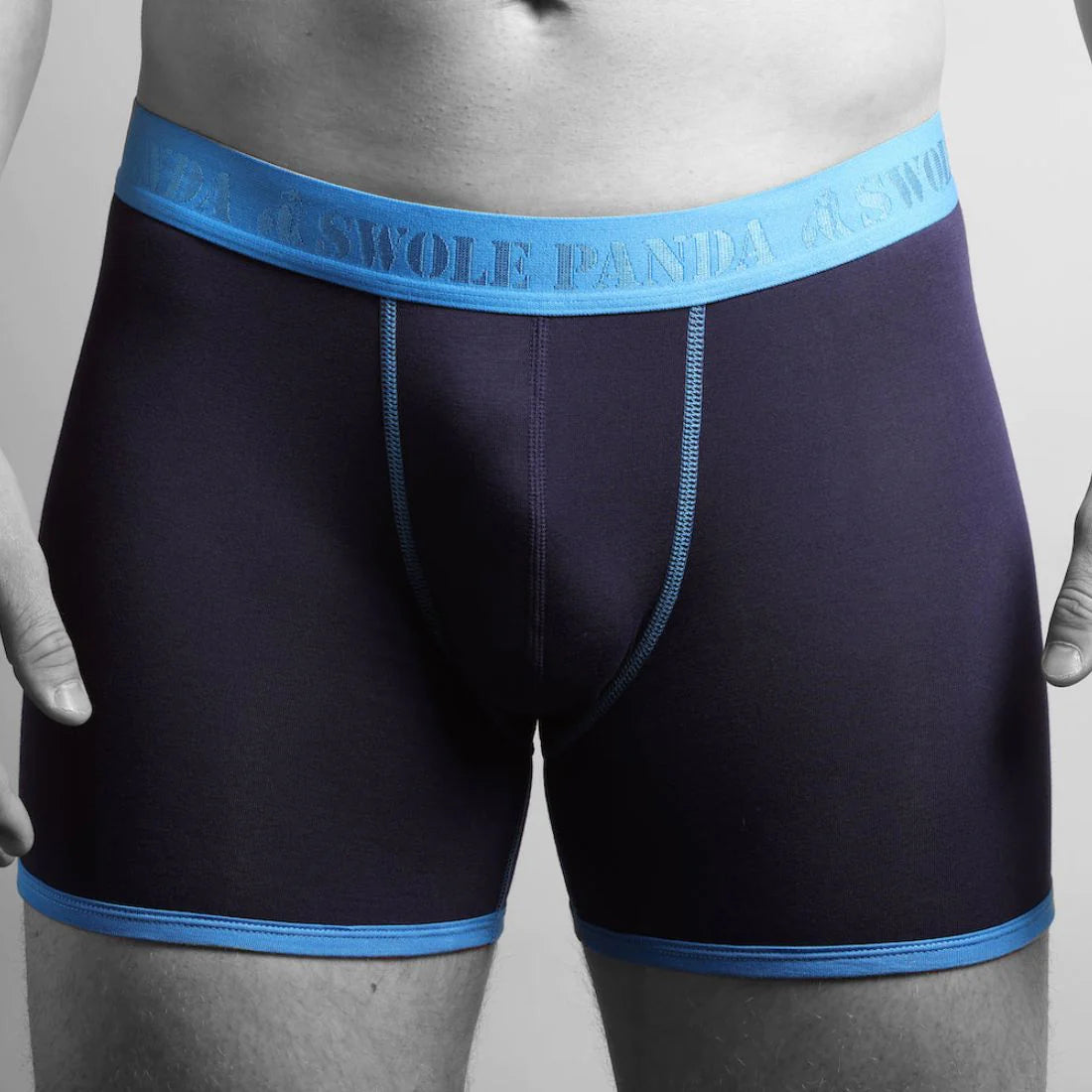 Swole Panda Bamboo Boxers 2 Pack - Navy Blue / Racehorses