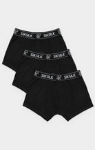 Siksilk Black 3 Pack Logo Cotton Stretch Boxer - Black